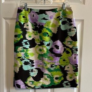 Tahari Elegant Floral Pencil Skirt